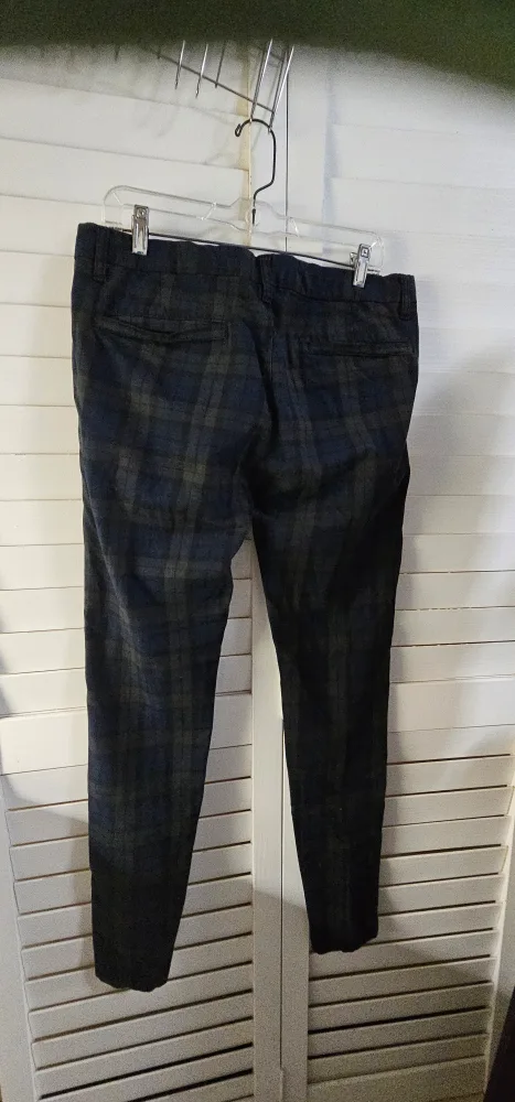 Topman Skinny Plaid Pants image indicator(4)