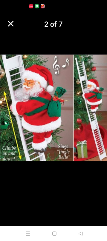 Singing and Climbing Santa Claus Christmas Decoration - photo 4