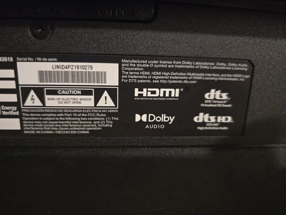 Vizio D40F-J09 40 inch TV image indicator(8)