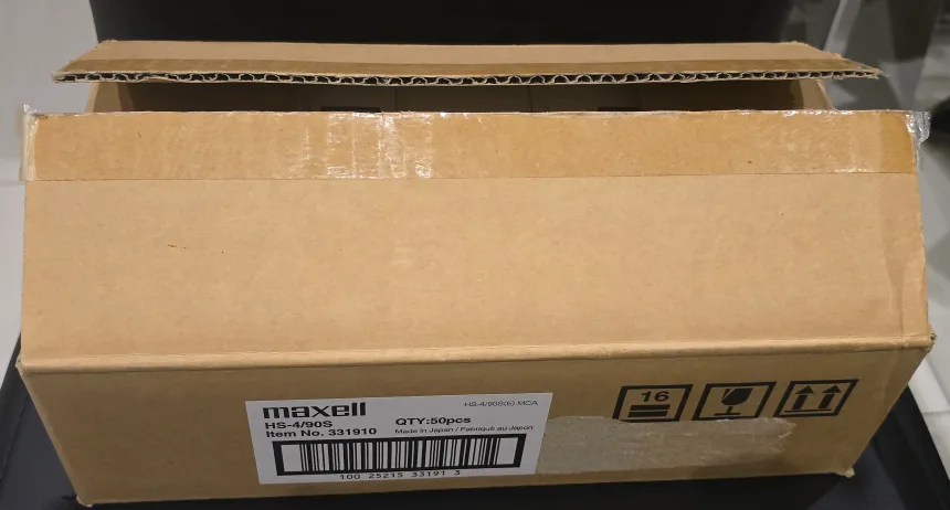 NEW! CASE of 5 x 10 Pack Maxell HS-4/90s 4mm Data Cartridges image indicator(9)