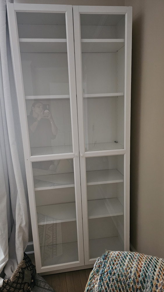 IKEA Billy Bookcase with Glass Doors - photo 2