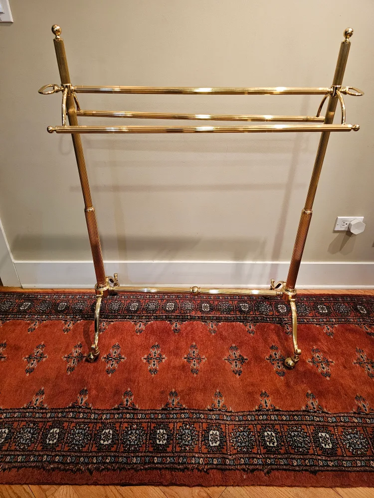 Brass Blanket Rack Holder