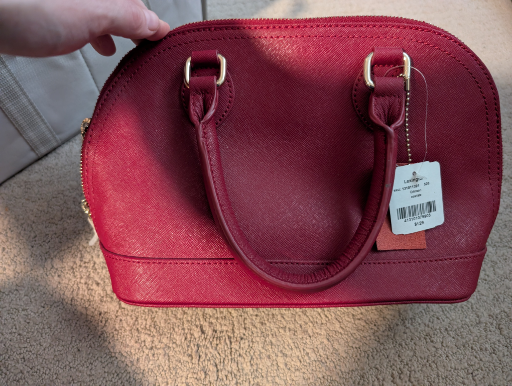 Danier Lexington Red Satchel