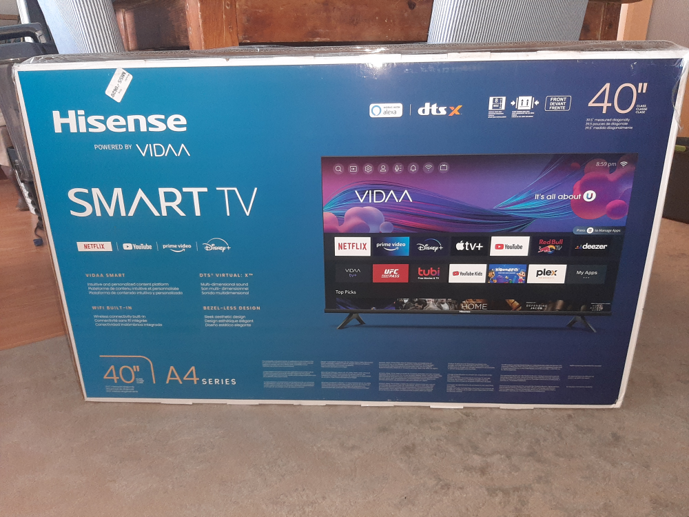 Hisense 40 Inch Smart TV A4 Series