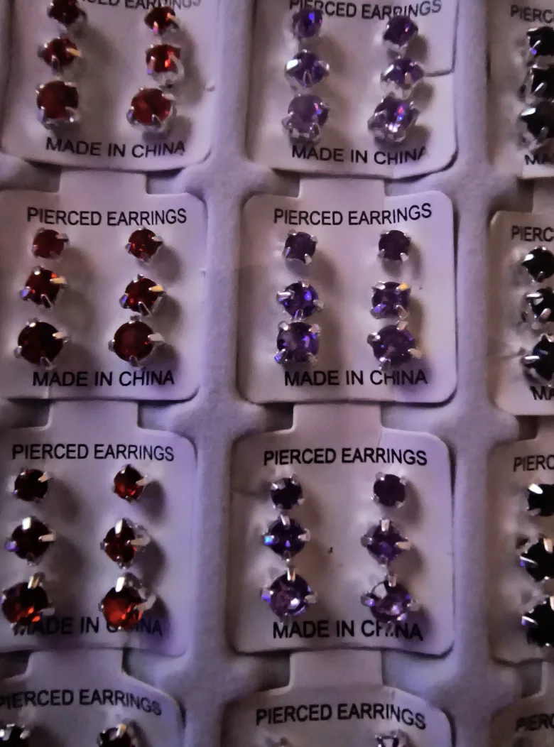 Assortment of Crystal Stud Earrings image indicator(6)