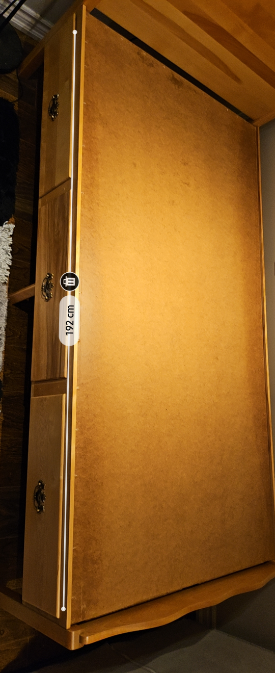 Twin-Sized Wooden Bed Frame with Drawers - photo 4