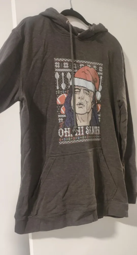 Oh Hi Santa  -  Grey Hoodie image indicator(2)