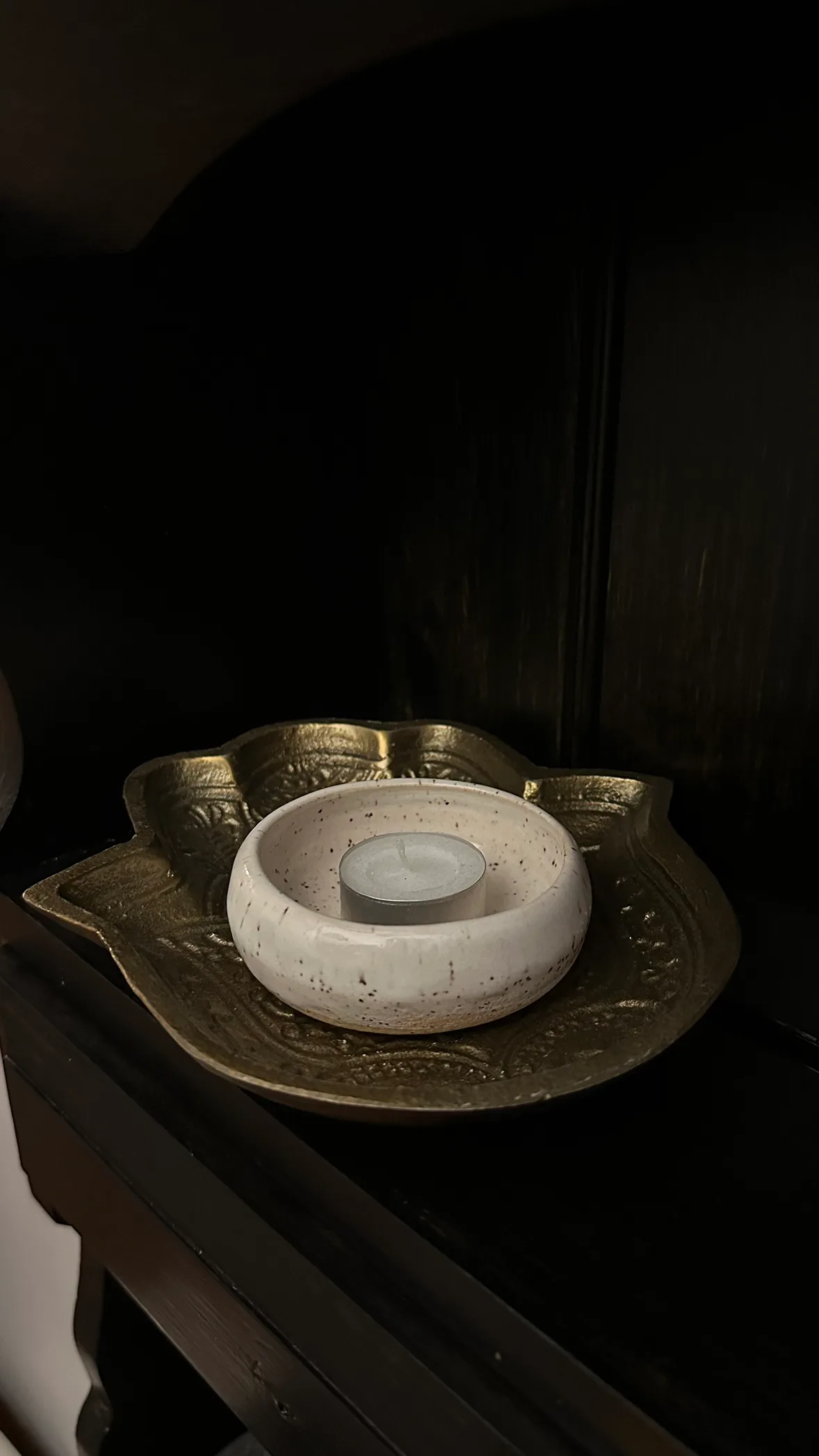 Local Handmade Tiny Shallow Ceramic Bowl (with hidden foot ring) thumbnail