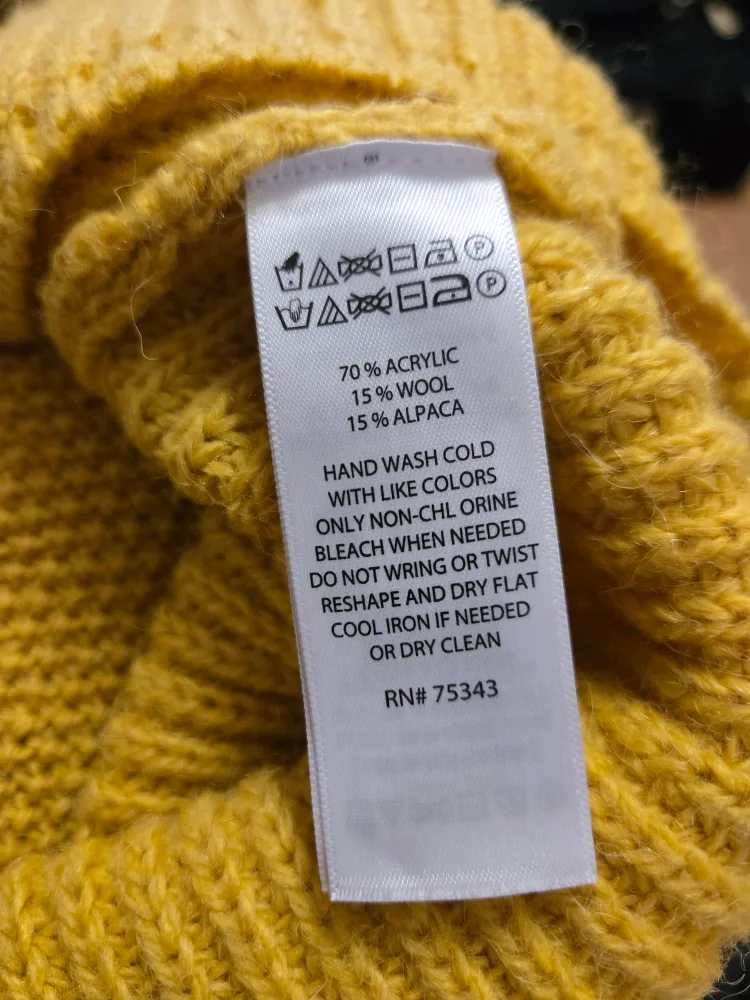Cynthia Rowley Yellow Mock Neck Sweater image indicator(3)
