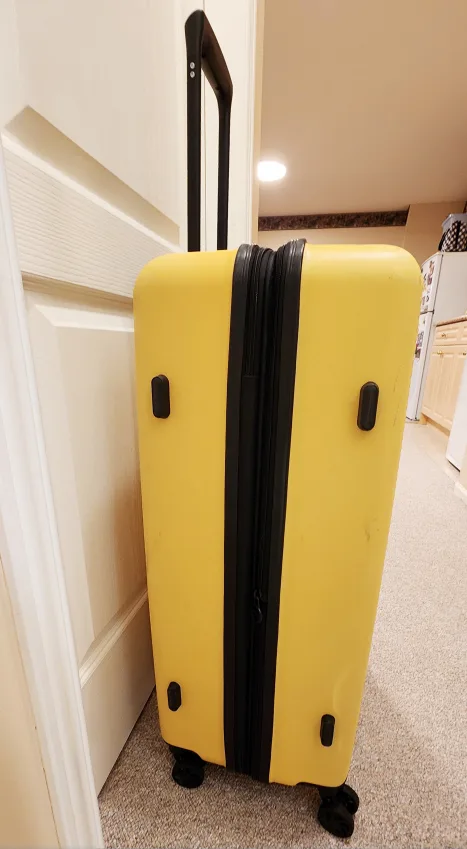 CALPAK 30-Inches Expandable Checked Luggage | Yellow | Hardshell image indicator(5)