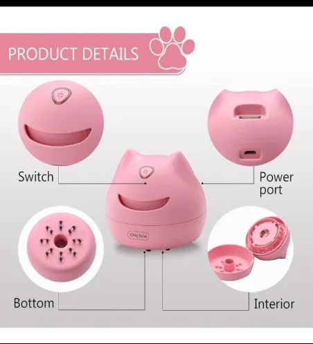 ChicNow Pink Cat Desktop Vacuum Cleaner image indicator(4)