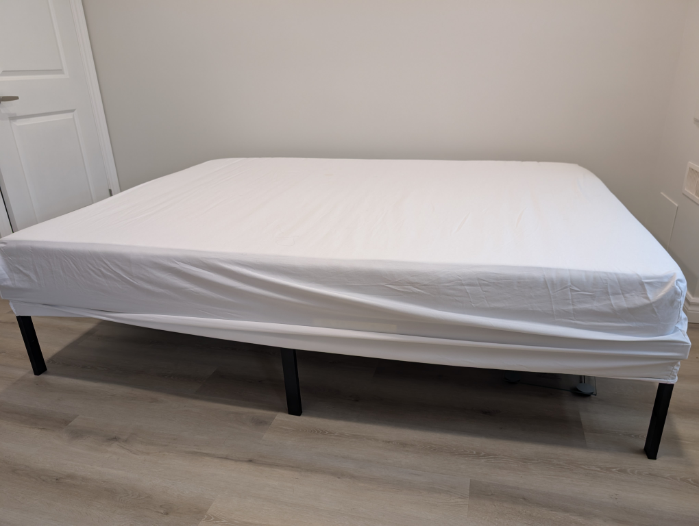 IKEA SONGESAND Queen sized Bed Frame with Mattress. Less used. - photo 4