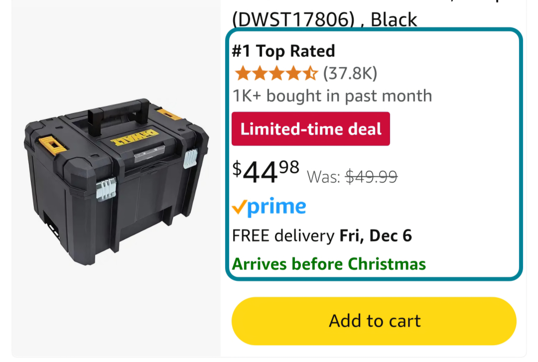 DeWalt TSTAK Tool Box