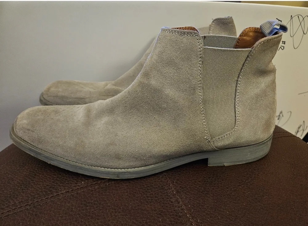 Grey Suede Chelsea Boots thumbnail