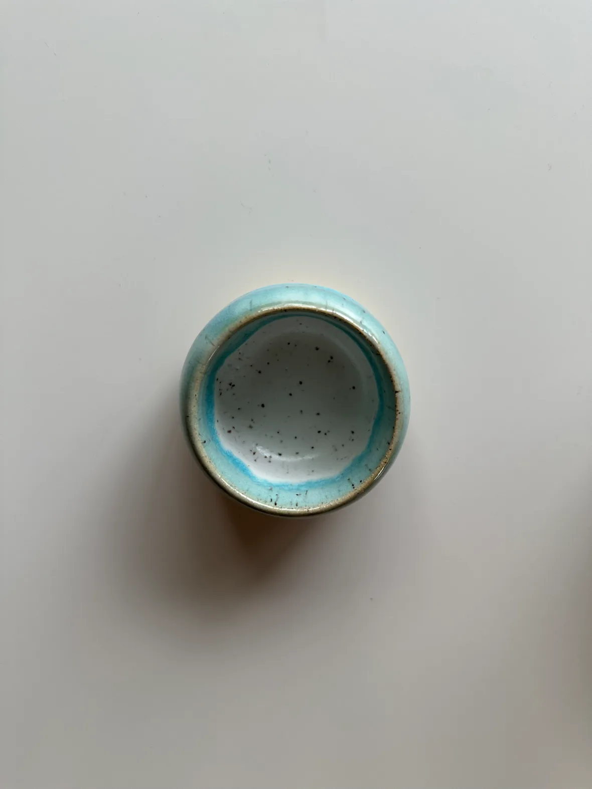 Local Handmade Turquoise Ceramic Bowl/Cup (hidden foot ring) image indicator(2)