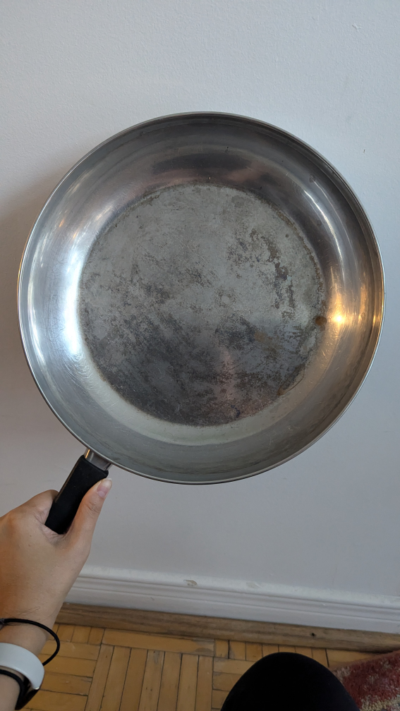 #freecycle Stainless Steel Frying Pan