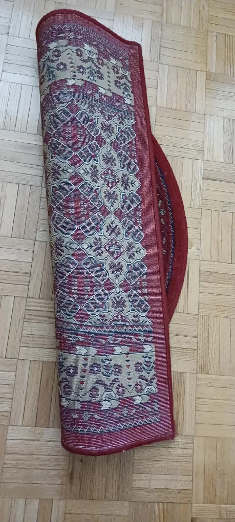 Red and Beige Half-Round Rug persian $20 image indicator(4)