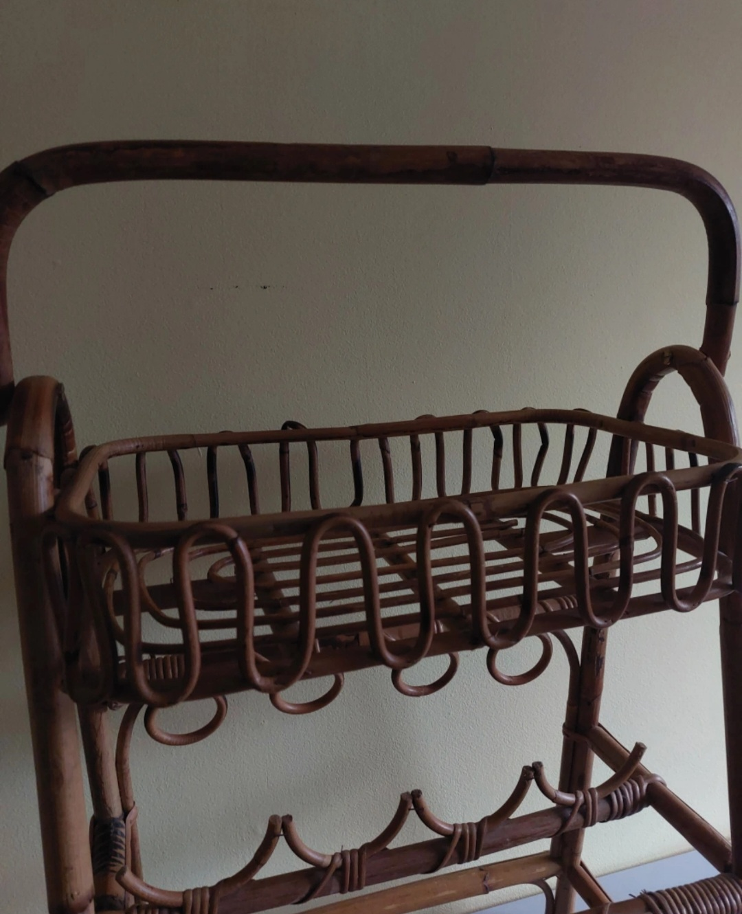 Vintage Bamboo Bar Stand - photo 4