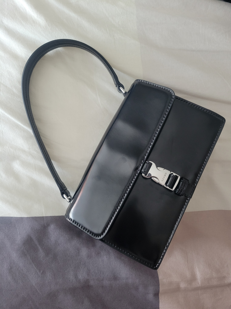 STAUD  Black Patent Leather Bag - photo 3