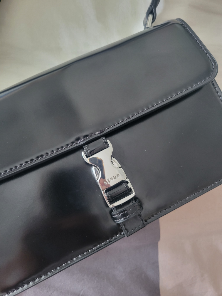 STAUD  Black Patent Leather Bag - photo 4