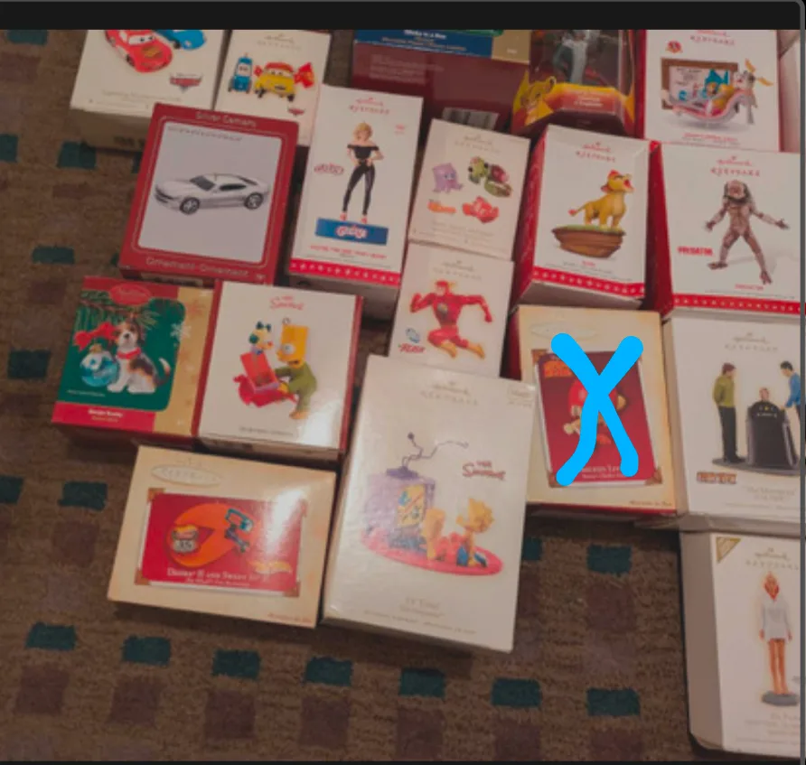 assorted Hallmark Ornaments Carlton carda image indicator(5)