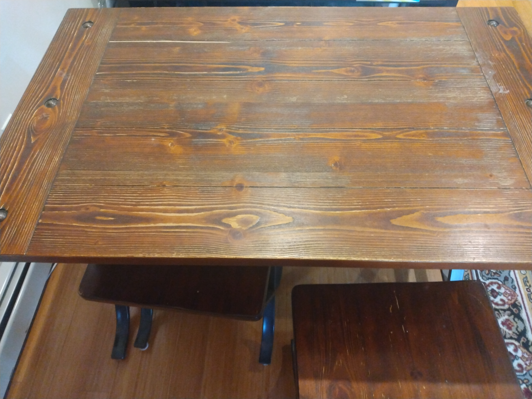 Wooden Table and 4 Chairs Set - photo 3
