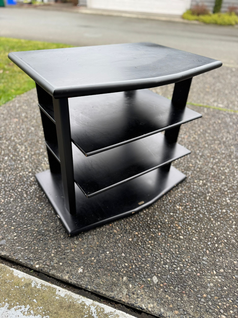 Black TV Stand