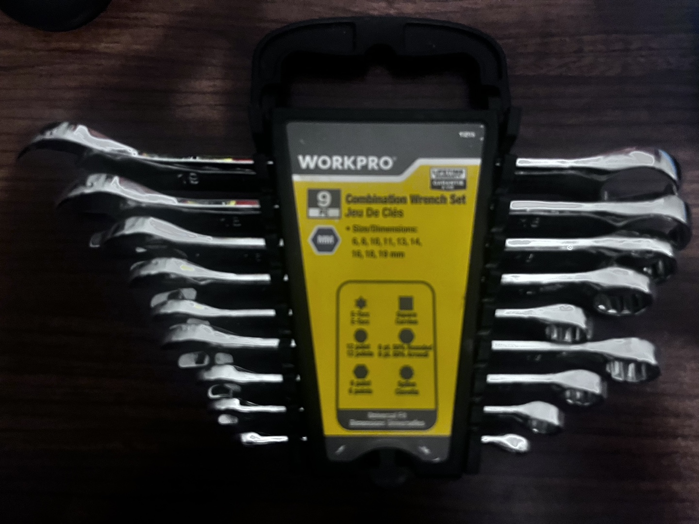 WORKPRO 9 Piece Combination Wrench Set