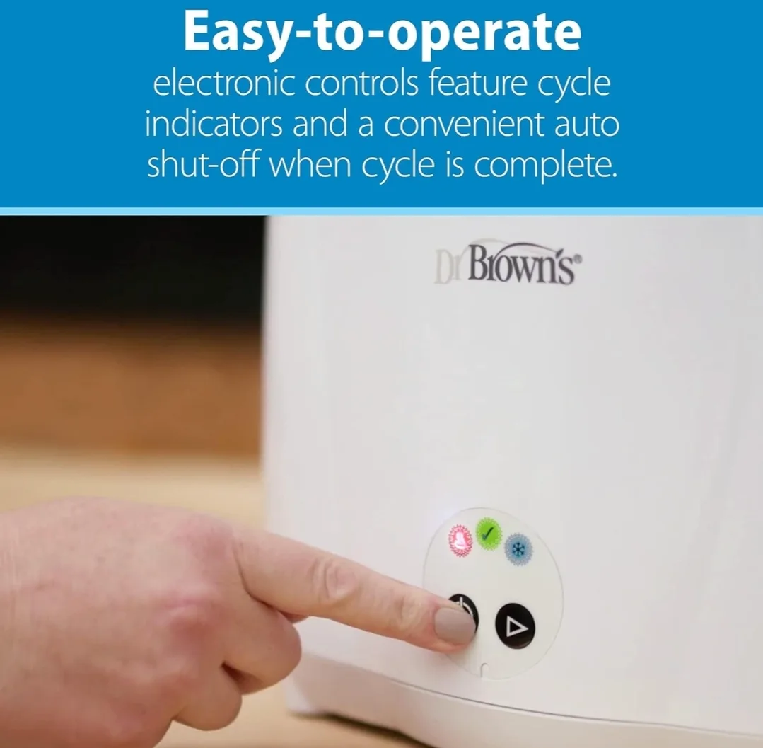 Dr. Brown's Deluxe Electric Baby Bottle and Pacifier Sterilizer image indicator(9)