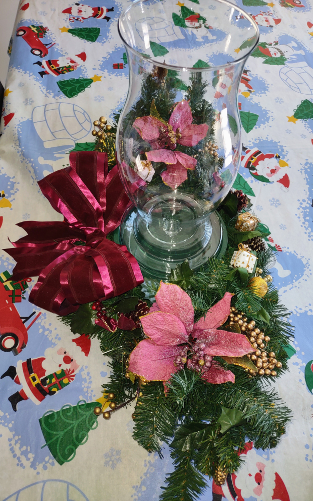 Christmas Candle Table Centerpiece - photo 2