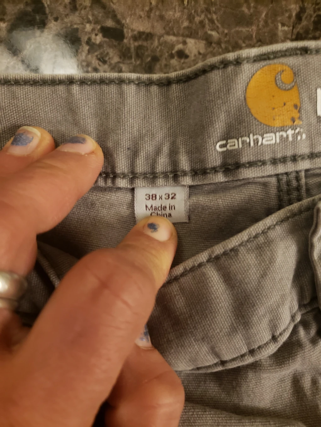 Carhartt Grey Work Pants 38x32 - photo 3