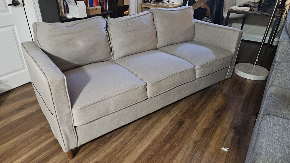 FREE Beige Sofa with Minor Damage #ThriftyPicks