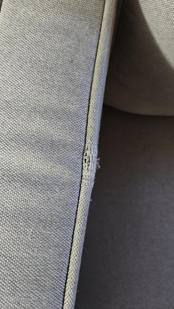 FREE Beige Sofa with Minor Damage #ThriftyPicks - photo 2