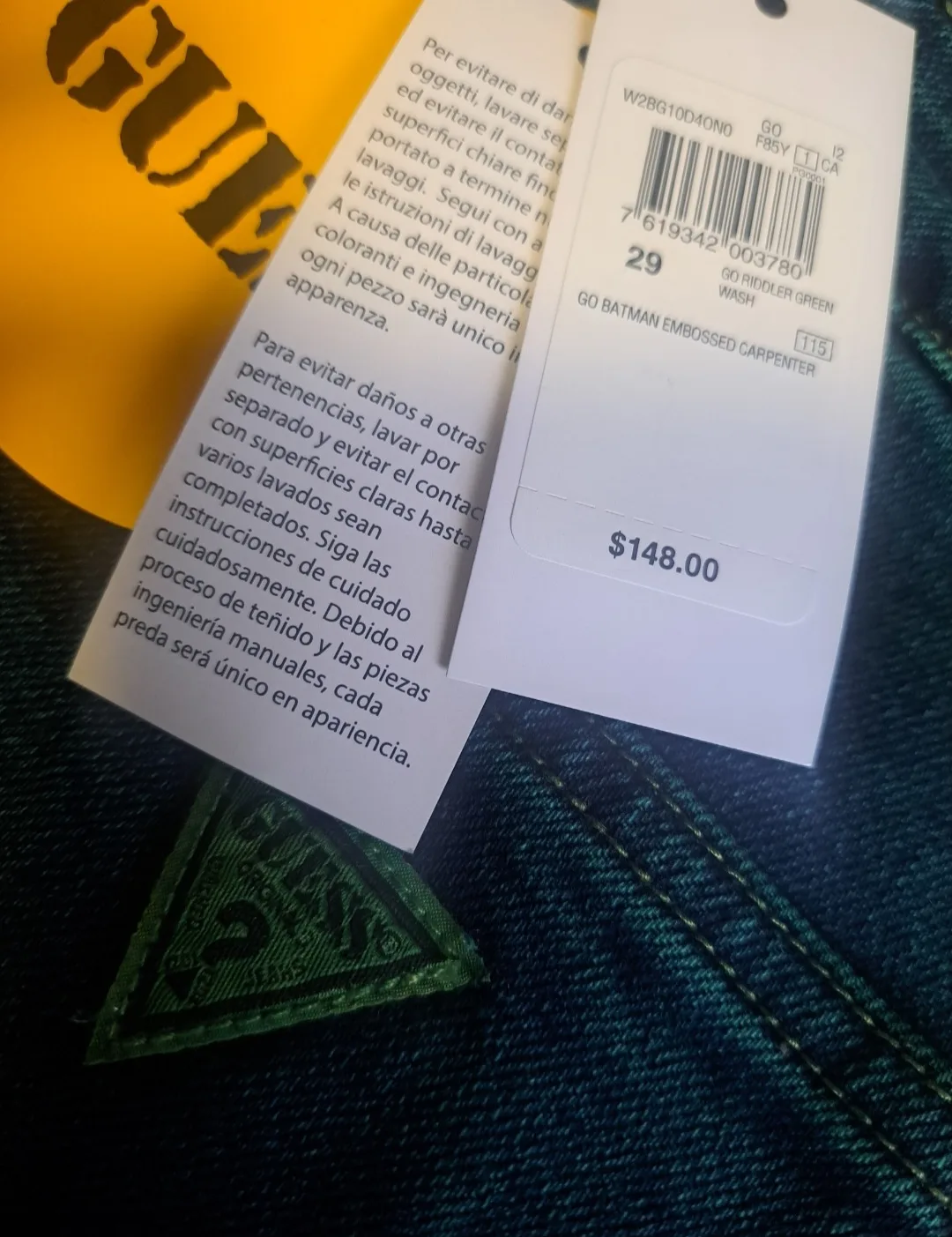 Ladies Guess Hi-rise Carpenter Jeans - size 29 image indicator(6)