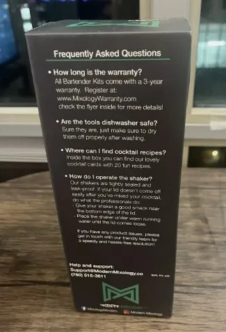 Cocktail 3 pcs Shaker Set Silver image indicator(4)