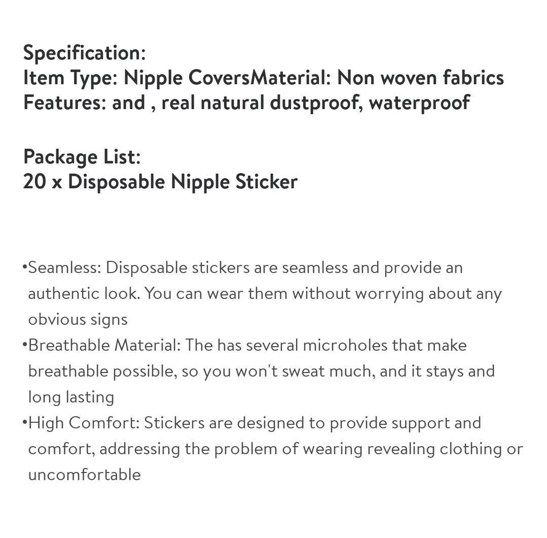 Disposable Nipple Covers - 20 Pack🥕🥕🥕 image indicator(3)