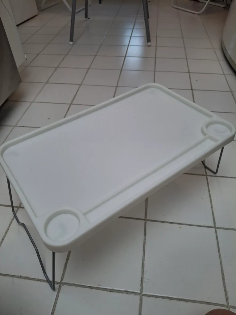 #freecycle White Foldable Tray Table thumbnail
