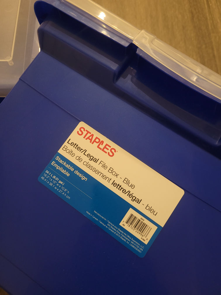 Staples Letter/Legal File Boxes - Blue - photo 3