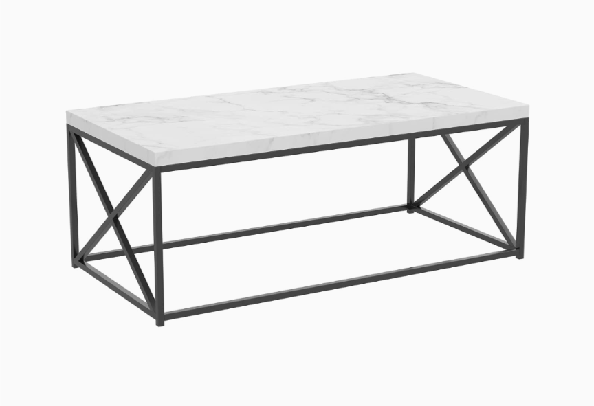 White Marble Coffee Table - photo 2