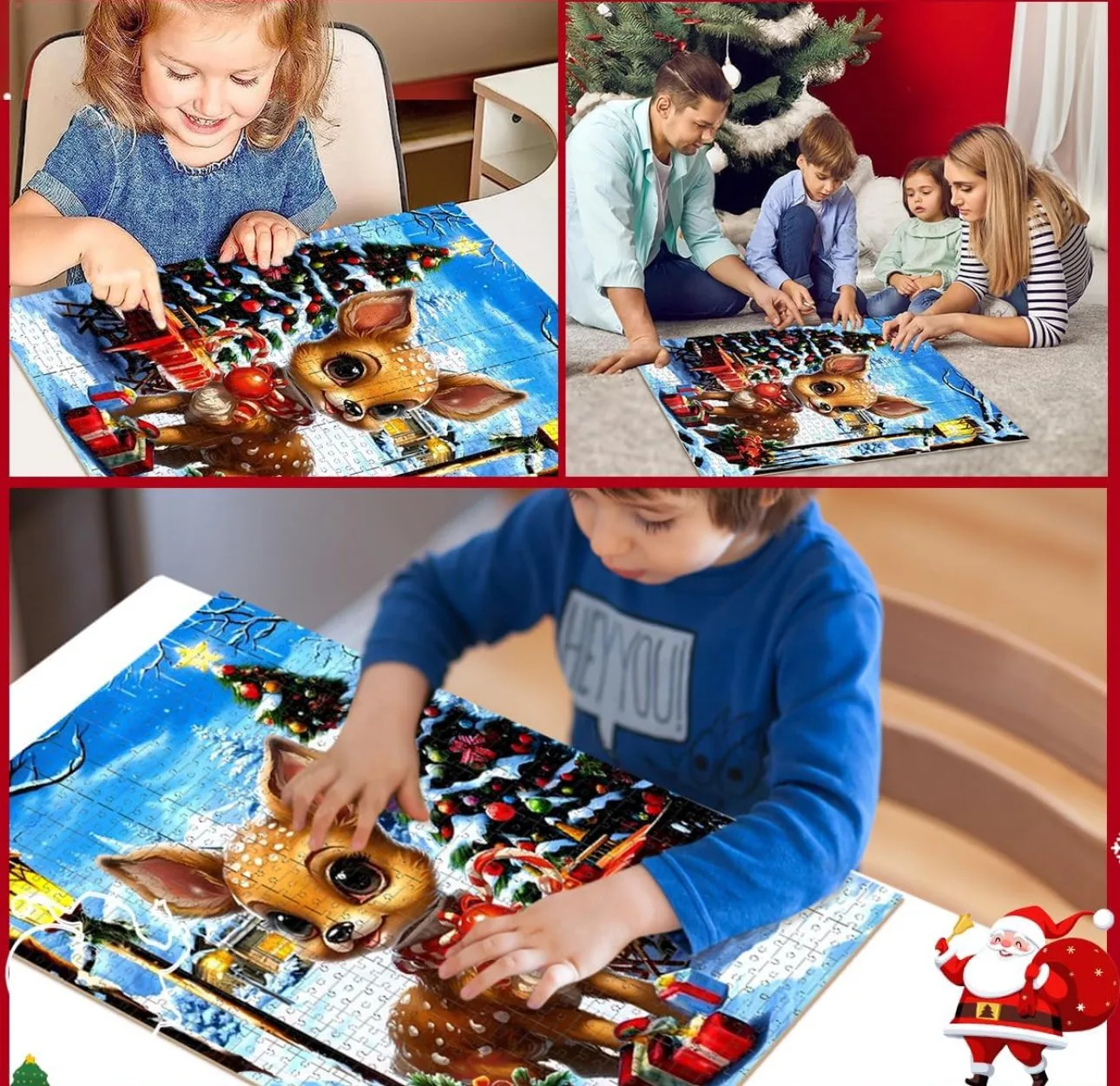 New* Christmas Advent Holiday Jigsaw Puzzle,24 Boxes image indicator(4)