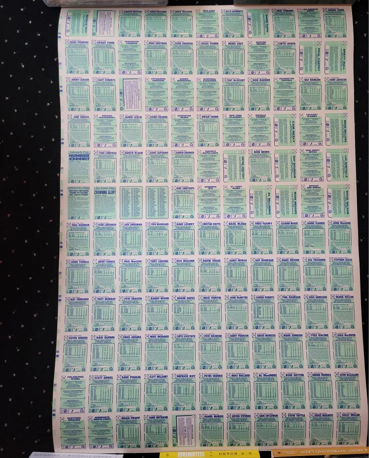 1990-91 O-Pee-Chee Uncut Hockey Card Set image indicator(8)