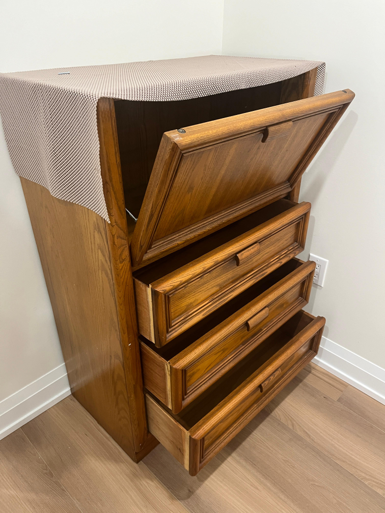 Vintage Wooden Chest of Drawers - photo 2