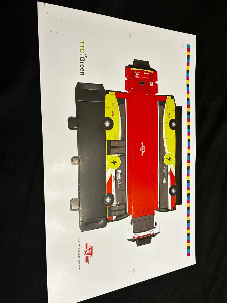 TTC Electric Bus Paper Model#ThriftyPicks image indicator(2)