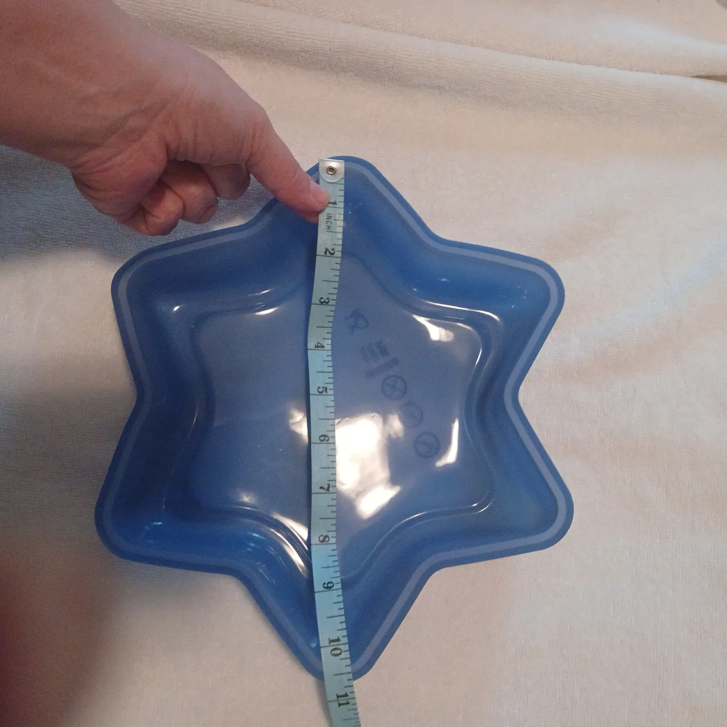 NEW Blue Silicone Star Shaped cake Mold image indicator(3)