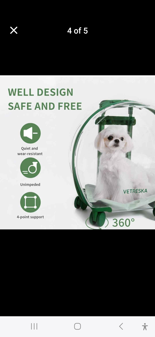 Pet Carrier Rolling Travel Bag - photo 2
