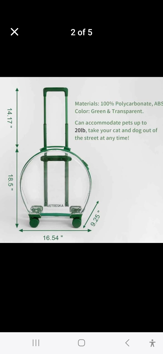 Pet Carrier Rolling Travel Bag - photo 4