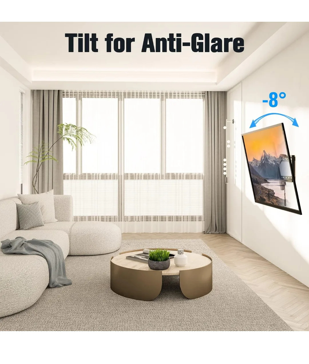 Tilting TV Wall Mount Bracket Most 37-75" image indicator(10)