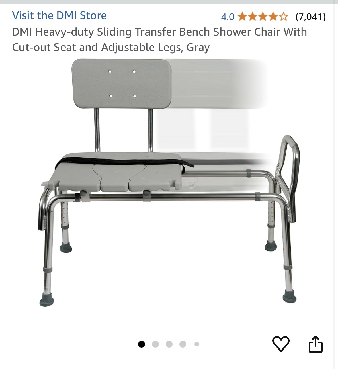 Sliding shower bench - photo 2