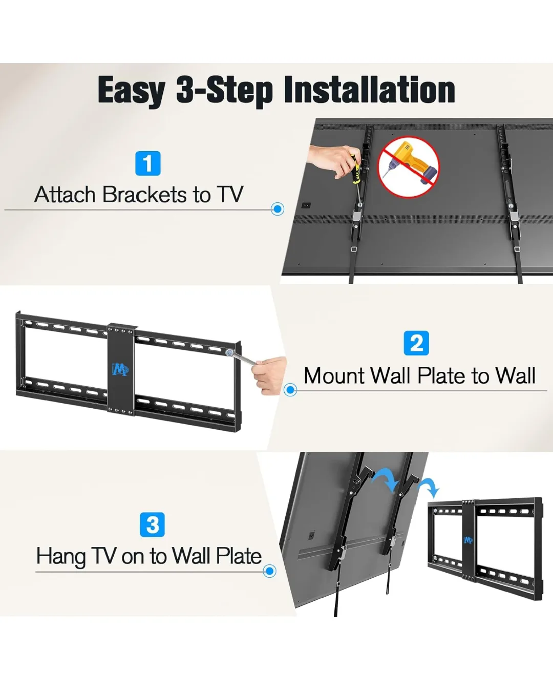 Tilting TV Wall Mount Bracket Most 37-75" image indicator(7)