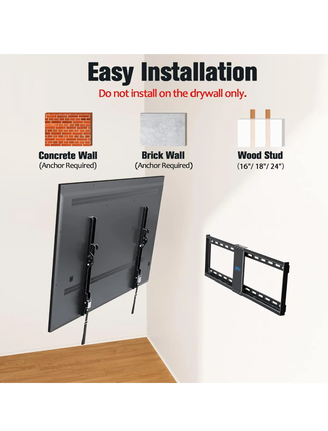 Tilting TV Wall Mount Bracket Most 37-75" image indicator(8)